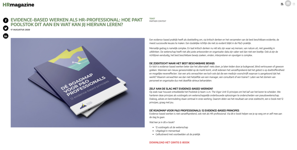 Leen Everaerts - Hands on Marketing - Poolstok